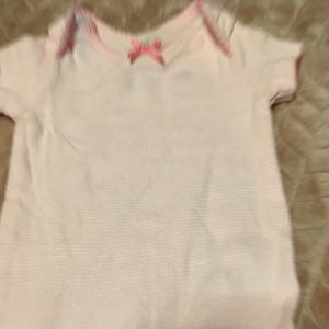 0-3 month Baby Girl Striped Onesie